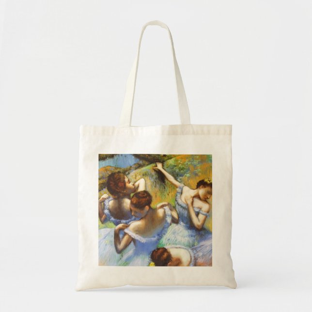 Degas Blue Dancers Tote Bag (Front)