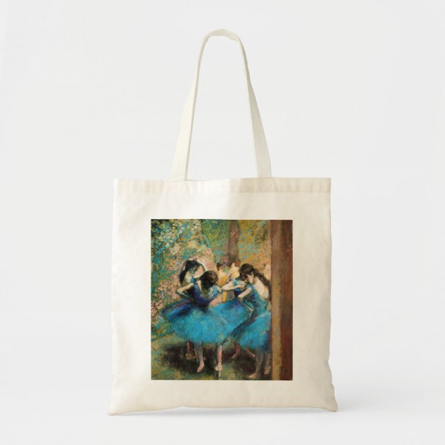 Degas Blue Dancers Tote Bag (Front)