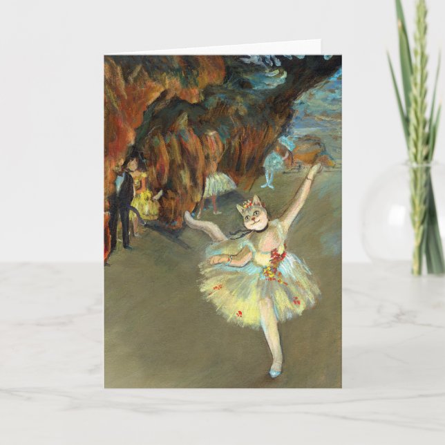 Degas' Cat Card (Front)