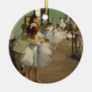 Degas Dance Class Ballet Dancers Ballerina Art Ceramic Tree Decoration