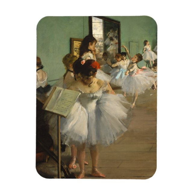 Degas Dance Class Ballet Dancers Ballerina Art Magnet (Vertical)