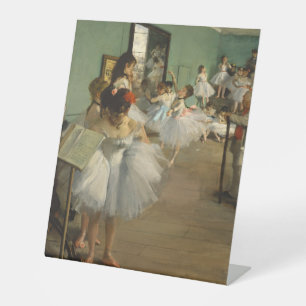 Degas Dance Class Ballet Dancers Ballerina Art Pedestal Sign
