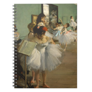 Degas Dance Class Ballet Dancers Spiral Notebook