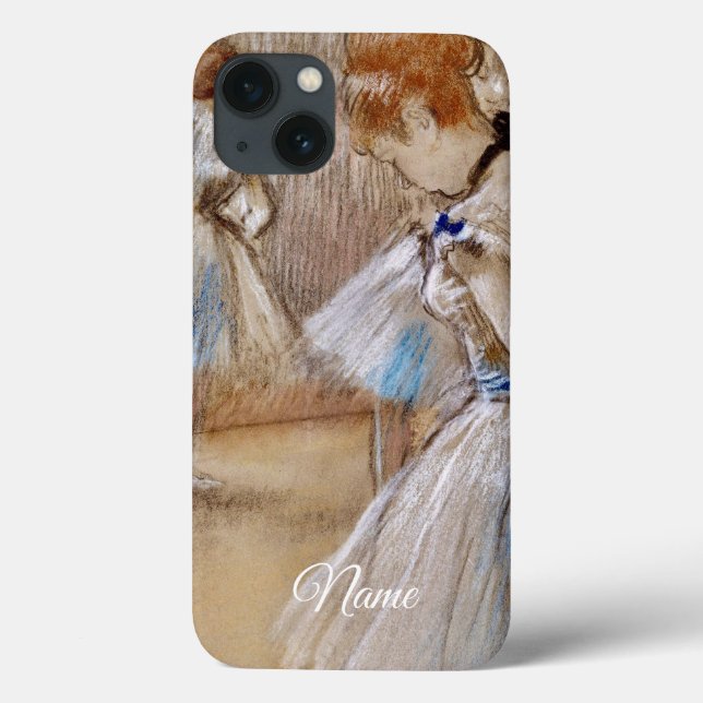 Degas Dancer With Blue Ribbon iPhone / iPad case (Back)