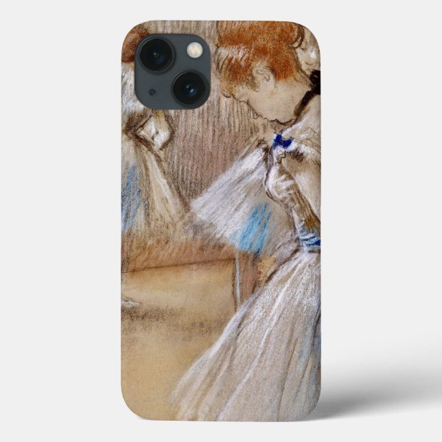 Degas Dancer With Blue Ribbon iPhone / iPad case (Back)