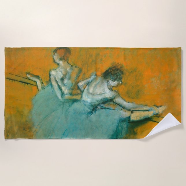 Degas Dancers at the Bar Ballet Beach Towel (Front)