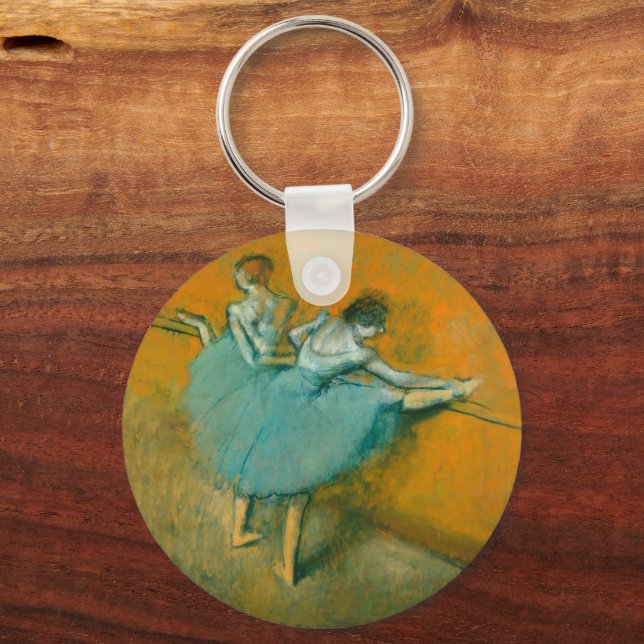 Degas Dancers at the Bar Ballet Key Ring (Front)