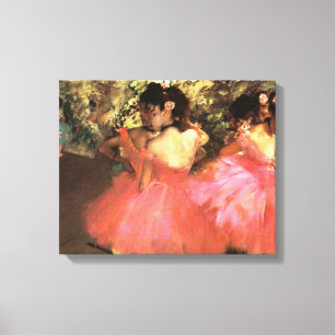 Degas Dancers in Pink Canvas Wrap Print
