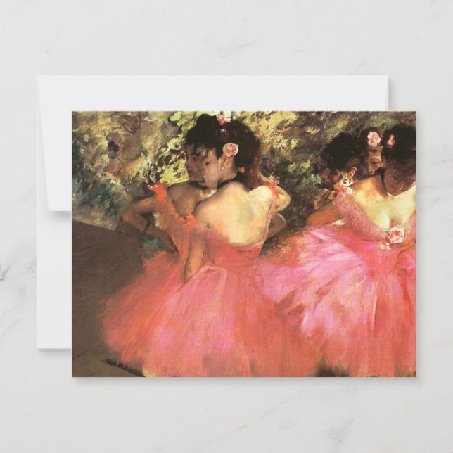 Degas Dancers in Pink Invitations (Front)