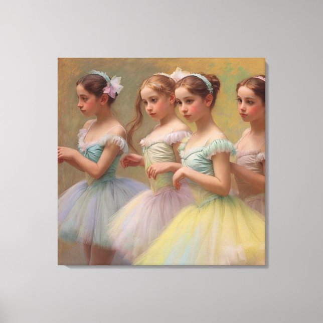 Degas dancers in soft colors canvas print (Front)