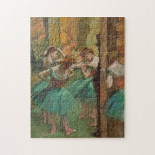 Degas Dancers Pink and Green Jigsaw Puzzle