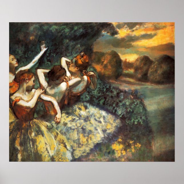 Degas Four Dancers Poster (Front)