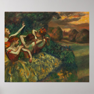 Degas - Four Dancers Poster