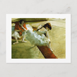 Degas painting Gallery Player ballet ballerina art Postcard