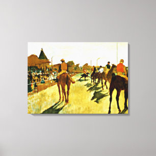 Degas: Racehorses Before the Stands Canvas Print