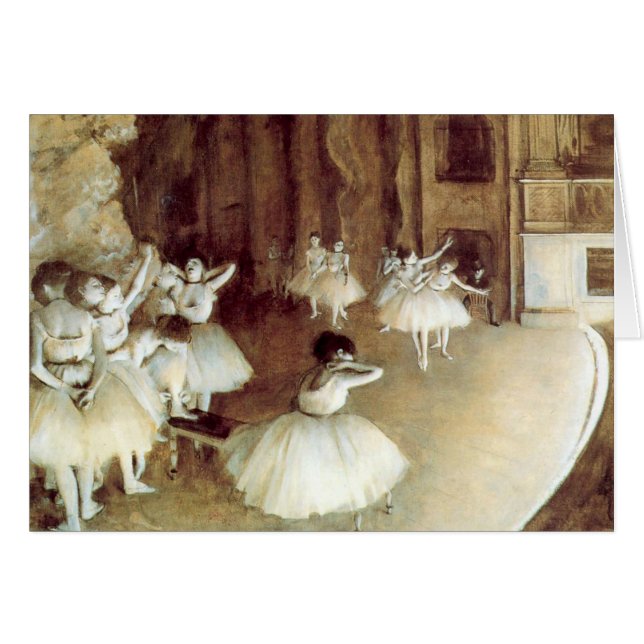Degas' Rehearsal on Stage (Front Horizontal)