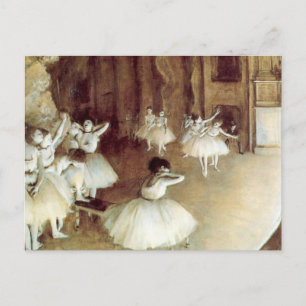 Degas' Rehearsal on Stage Postcard