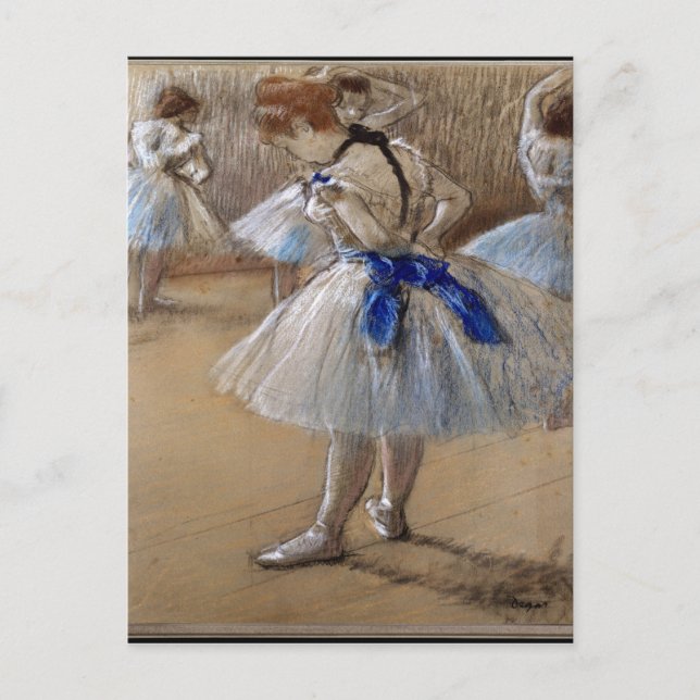 Degas Study of a Dancer Postcard (Front)