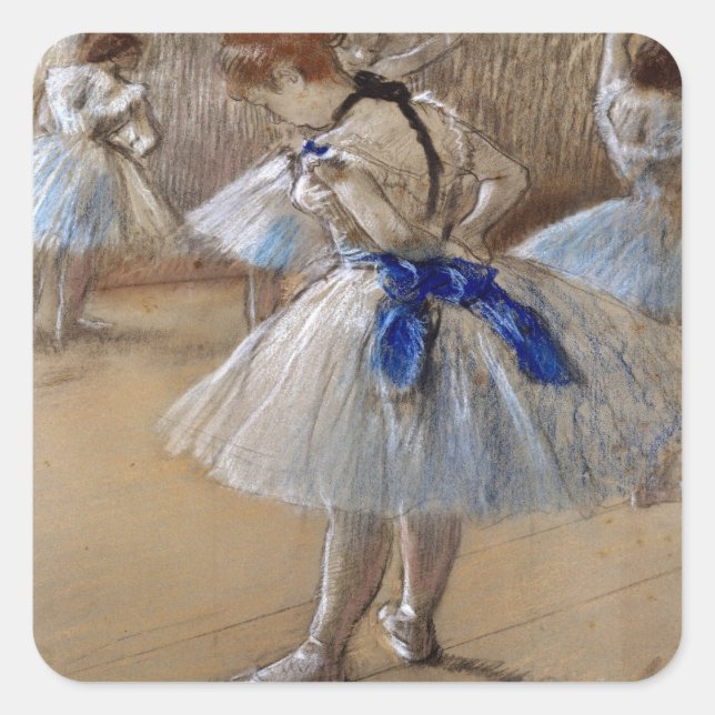 Degas Study of a Dancer  Square Sticker (Front)