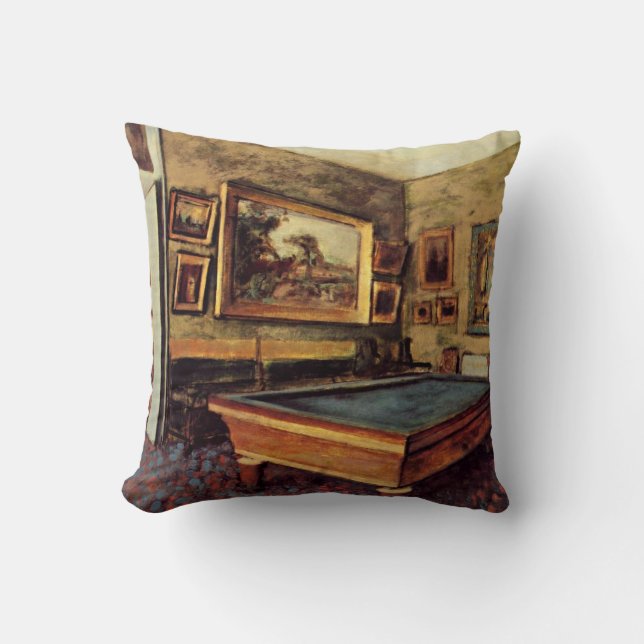 Degas - The Billiard Room Cushion (Front)