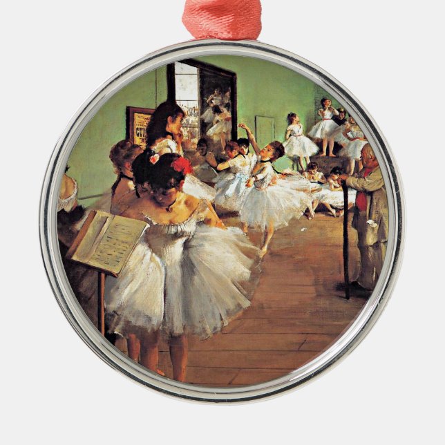 Degas - The Dance Class Metal Tree Decoration (Front)