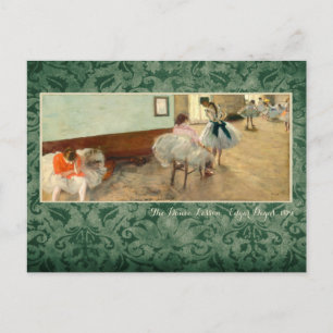 Degas "The Dance Lesson" Postcard