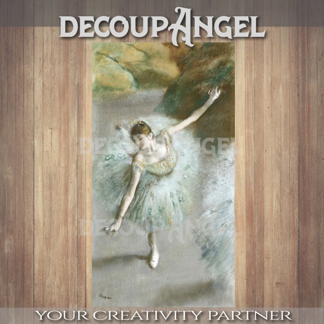 Degas- The Dancer in Green Decoupage Tissue Paper (Creator Uploaded)