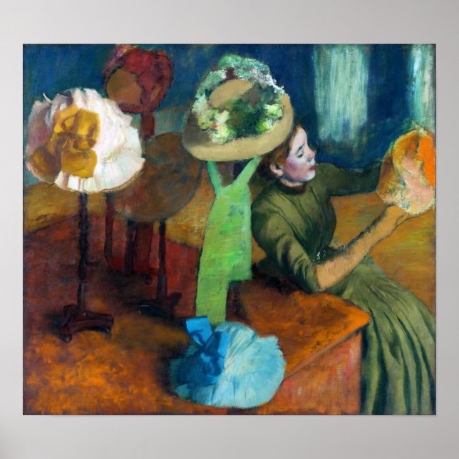 Degas - The Millinery Shop Poster (Front)