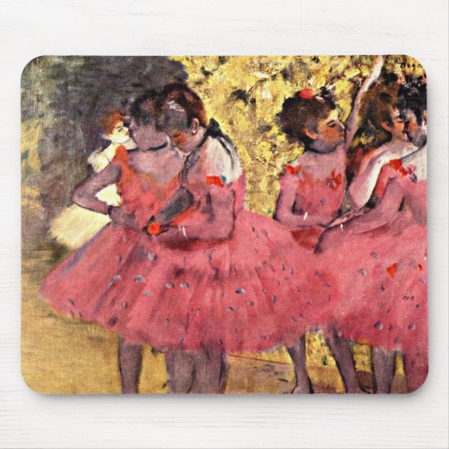 Degas: The Pink Dancers Mouse Pad (Front)
