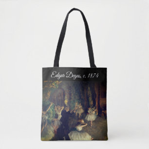 Degas' The Rehearsal of the Ballet Onstage: Tote Bag