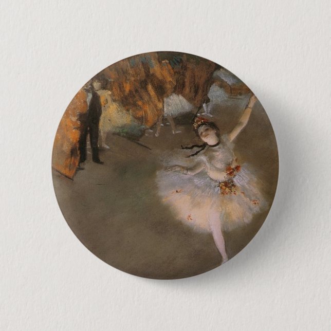 Degas The Star 6 Cm Round Badge (Front)