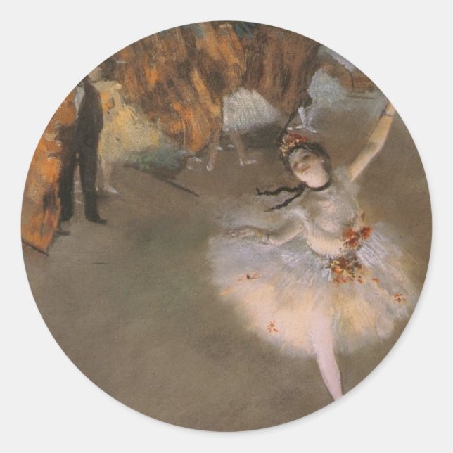 Degas The Star Classic Round Sticker (Front)