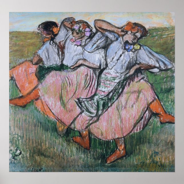 Degas - Three Russian Dancers Poster (Front)