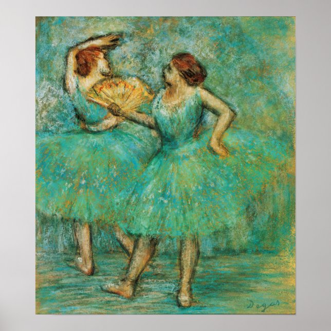 Degas - Two Dancers 1905 Poster (Front)