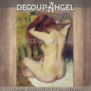 Degas- Woman Combing Her Hair Decoupage Tissue Paper