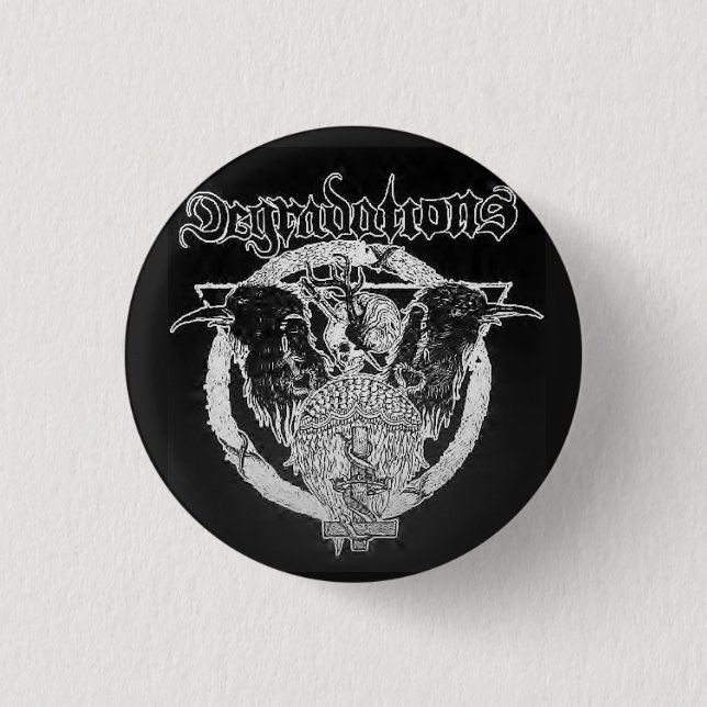 Degradations-Small Scarecrows Button (Front)