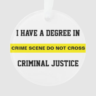 Degree in Criminal Justice Ornament