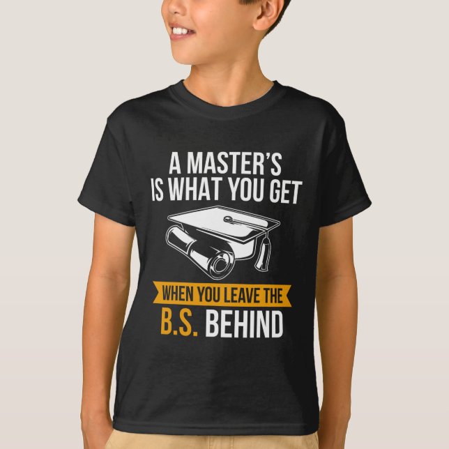 Degree Mba Masters Degree Graduation  T-Shirt (Front)