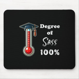 Degree Of S 100% Graduation Cl Of 2025 Senior Him Mouse Pad