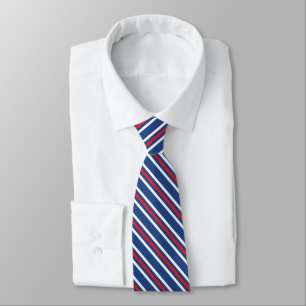 Degree Stripes Tricoloured USA Flag Pattern Tie