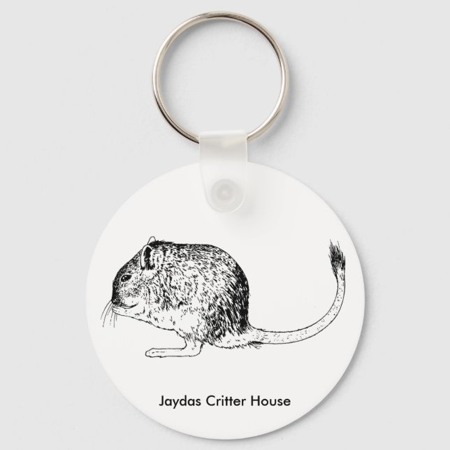 Degu Keychain (Front)