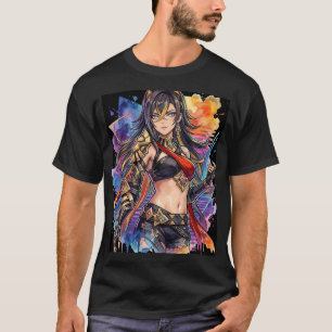 Dehya Genshin Impact Tan Skin Lioness Vaporwave Ne T-Shirt