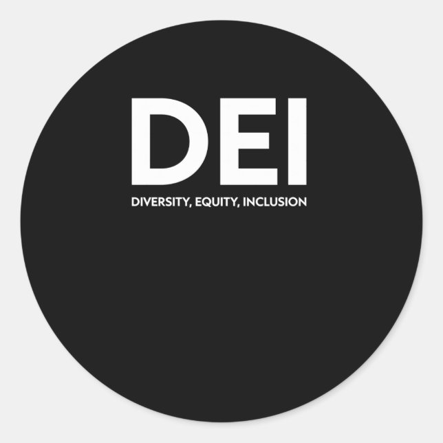 Dei Diversity Equity Inclusion Sticker  (Front)