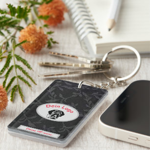  Dein Bild Mastiff Bulldog Logo Schlüsselanhänger Key Ring