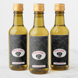  Dein Bild Mastiff Bulldog Logo Wein Etiketten  Wine Label
