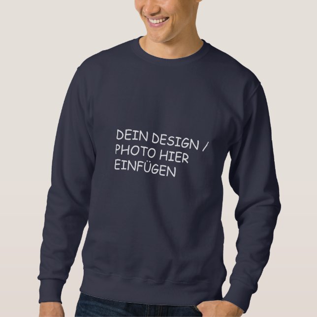 DEIN DESIGN / PHOTO Gentlemen Sweatshirt sweater b (Front)
