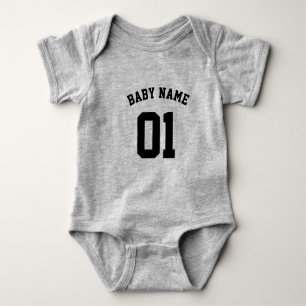DEIN DESIGN/TEXT/FOTO Babybodies Football Jersey Baby Bodysuit
