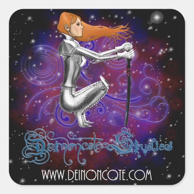 Deinoncote Studios Logo Square Sticker (Front)