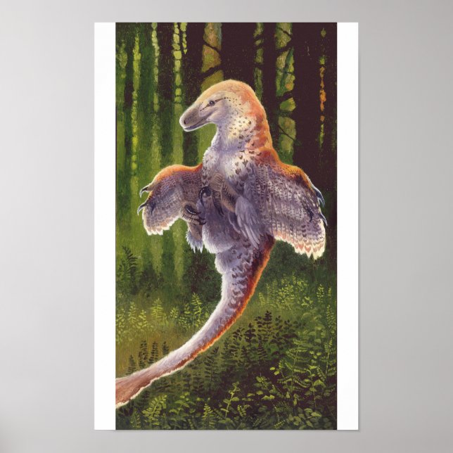 Deinonychus Leaps Print (Front)