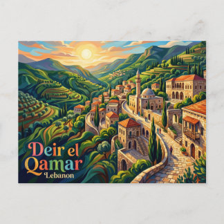 Deir el Qamar Lebanon Postcard